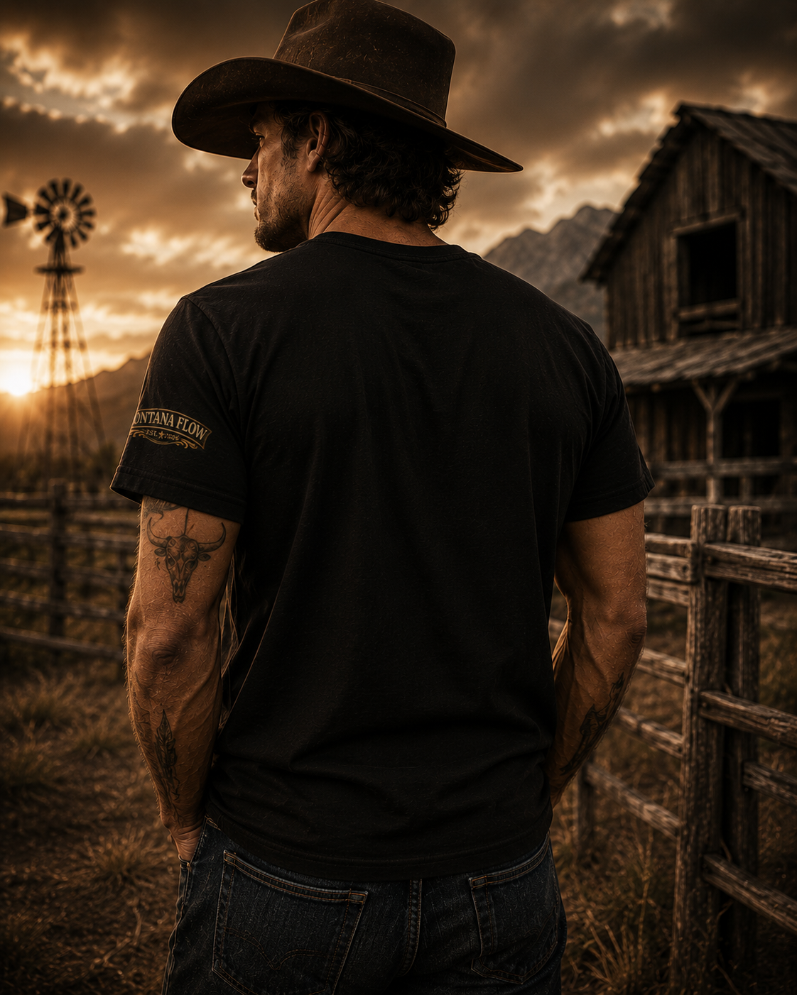 Chemise tête de mort western, t-shirt graphique tête de mort de cow-boy, t-shirt vintage de cow-boy, chemise hors-la-loi, chemise tête de mort de taureau, cadeau country western