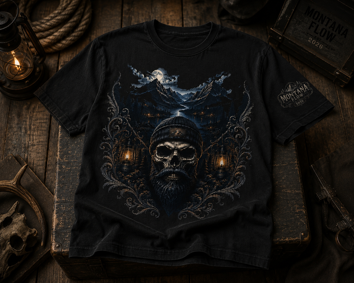 T-shirt Supernatural Mountain, t-shirt graphique de camping, t-shirt de randonnée, cadeau d'aventure en plein air, vêtement nature sombre