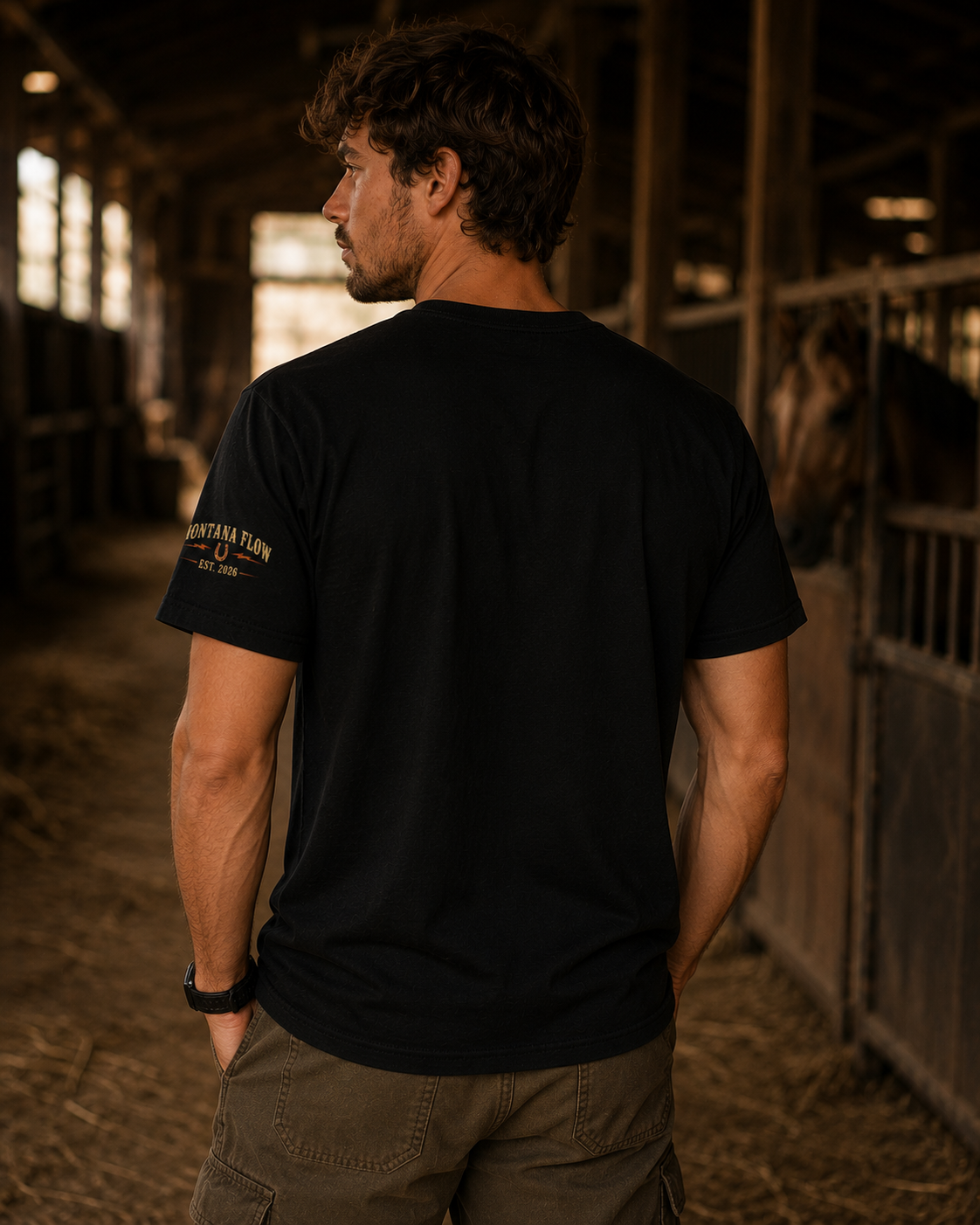 Don't Push The Horses Shirt, Western Horse Shirt, Cowboy Tee, Ranch Graphic T-Shirt, Horse Lover Gift, Country Western Unisex Tee