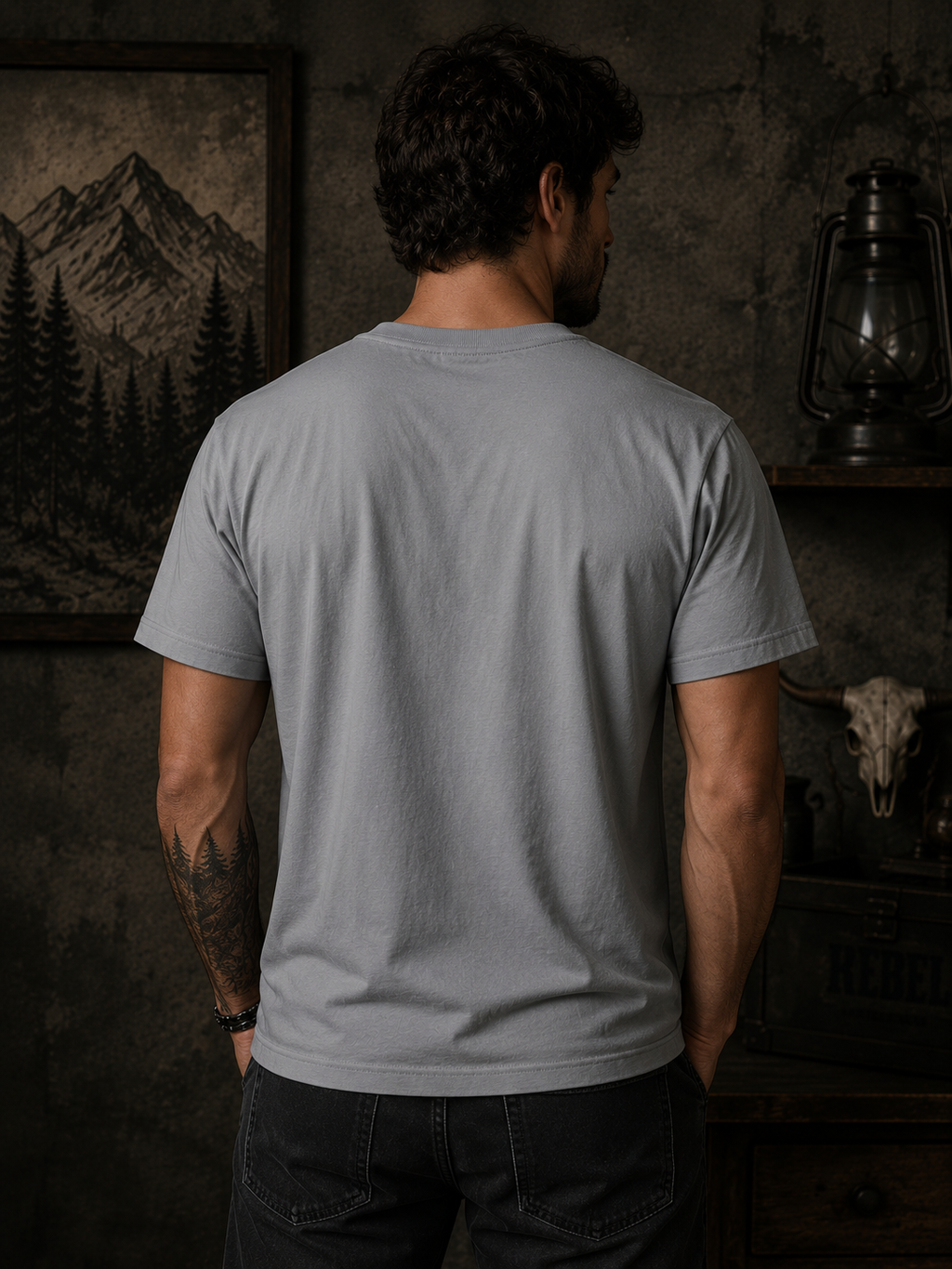 Bull Skull Montana Flow T-Shirt | Western Graphic Tee | Cowboy Shirt