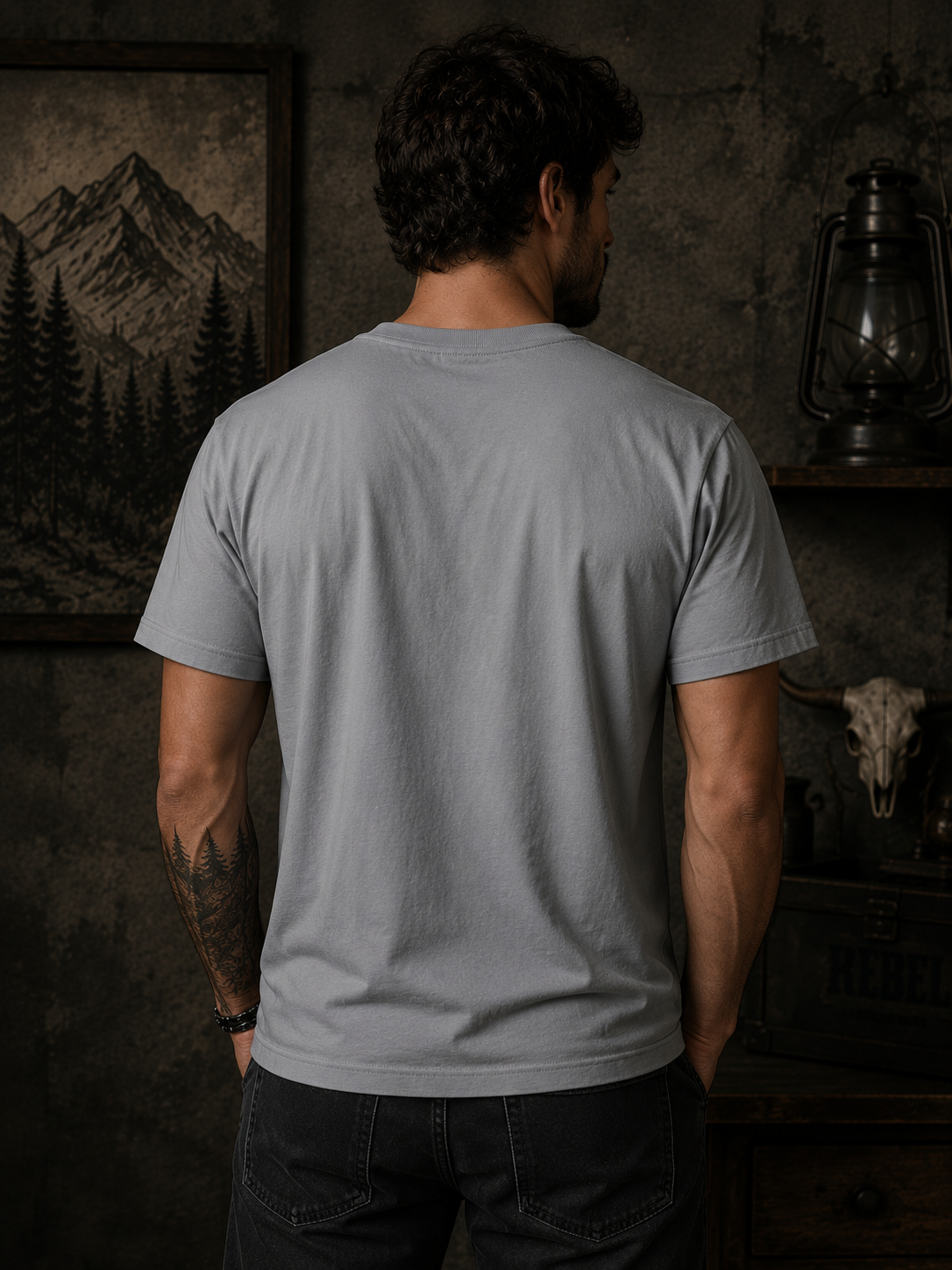 Bull Skull Montana Flow T-Shirt | Western Graphic Tee | Cowboy Shirt