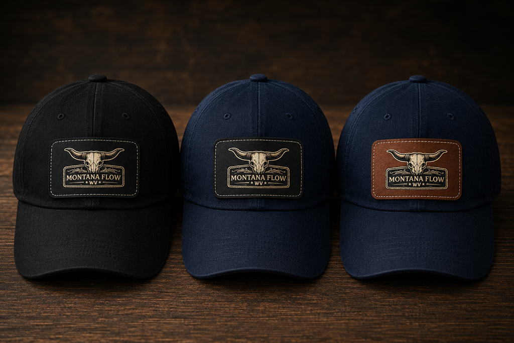 Casquette avec écusson en cuir tête de longhorn | Chapeau western | Casquette de cowboy | Cadeau style ranch