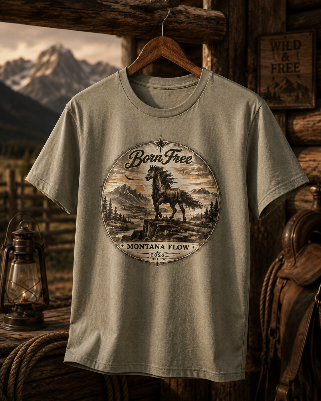 T-shirt cadeau pour amoureux des chevaux | T-shirt vintage style western | T-shirt graphique de cowboy