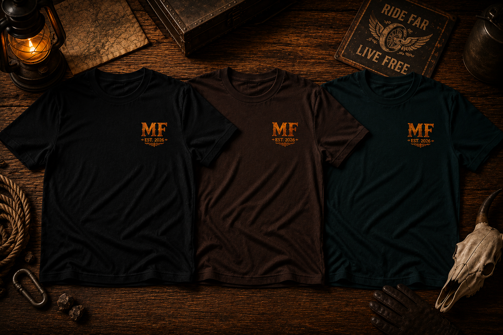 Desert Sunset Motorcycle Tee, Biker Shirt, Road Trip Rider Gift, Western Landscape