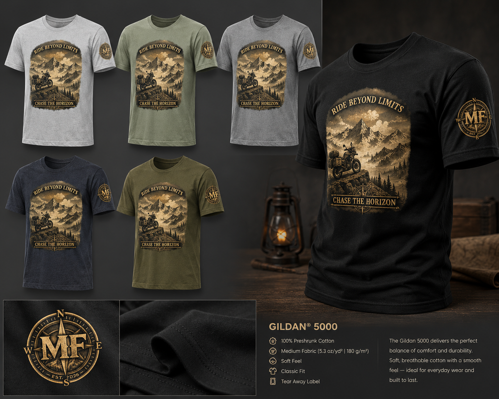 Ride Beyond Limits Motorcycle Shirt, Mountain Adventure Tee, Biker Gift, Motorcycle Lover