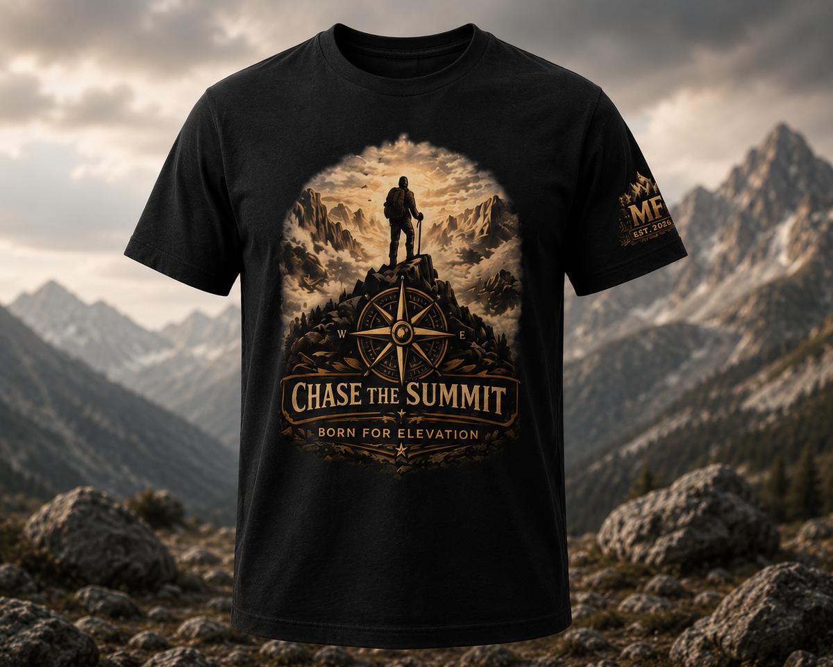Chase The Summit Hiking Shirt, Mountain Adventure Tee, Nature Lover Gift, Graphic tee.