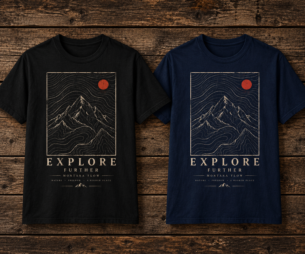 T-shirt Explore Further Mountain | T-shirt graphique aventure | Haut de randonnée en plein air