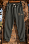 Fleece Sweatpants | I Live Outside the Routine, Unisex Outdoor Joggers, Hiking Pants