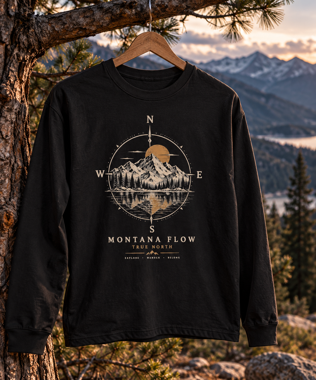 Chemise à manches longues Montana Flow True North Mountain Compass