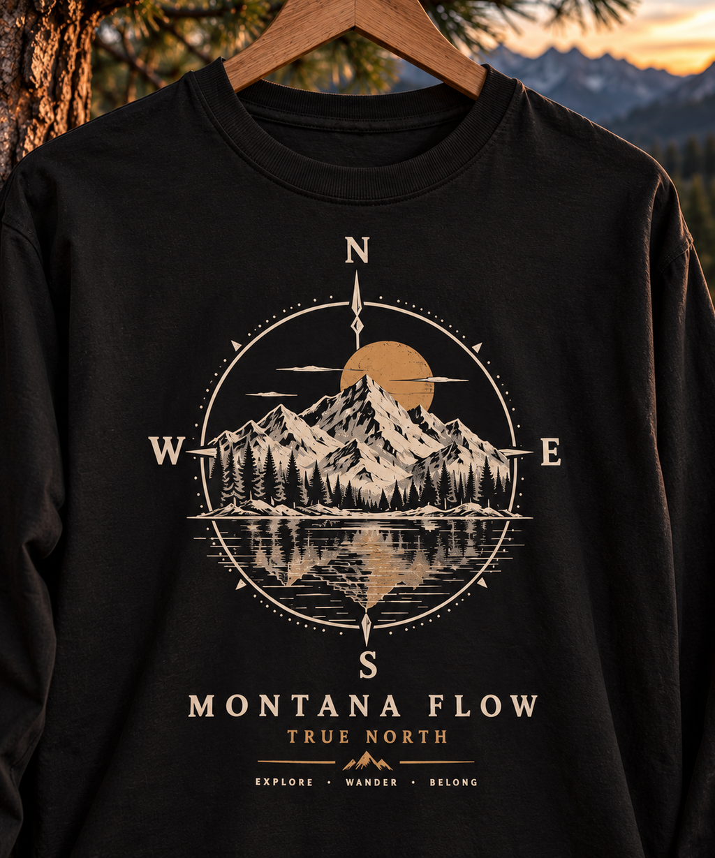 Chemise à manches longues Montana Flow True North Mountain Compass