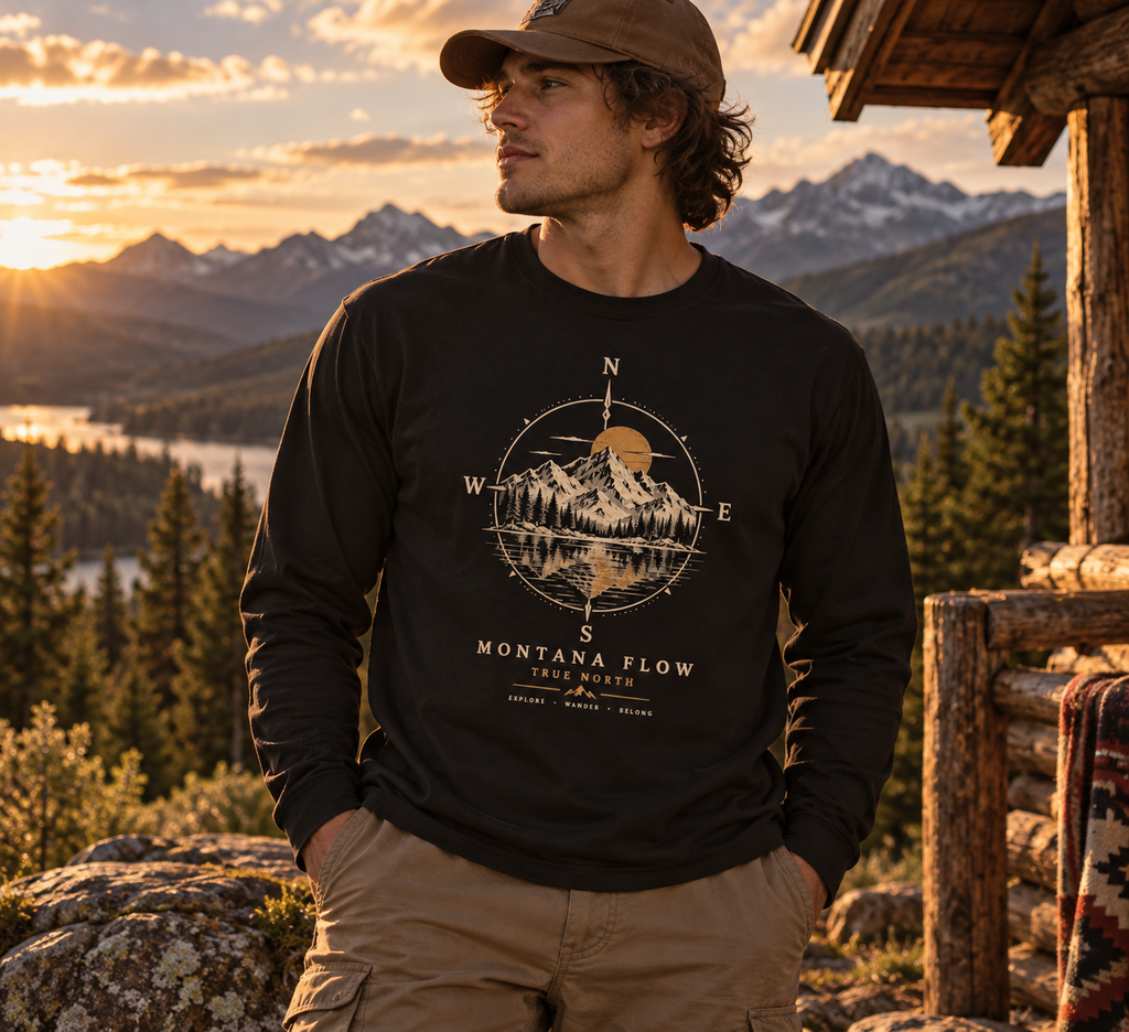Chemise à manches longues Montana Flow True North Mountain Compass
