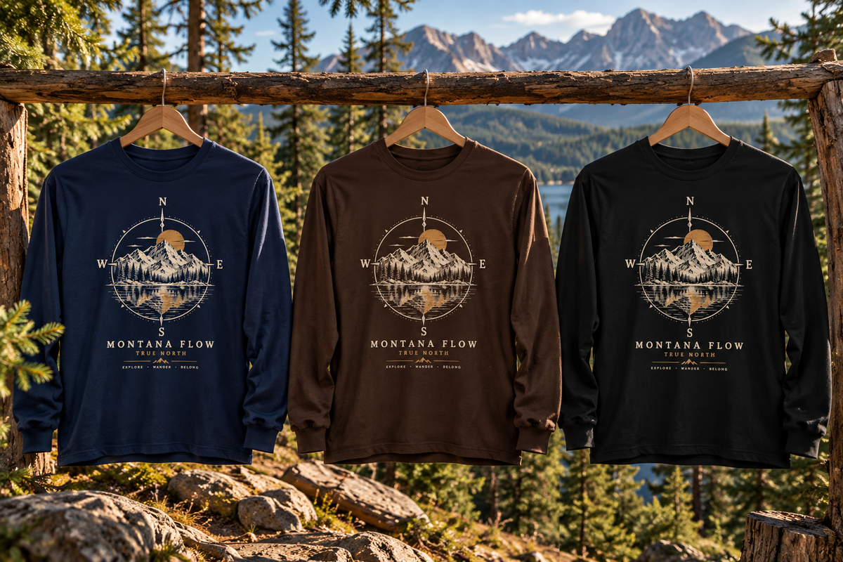 Chemise à manches longues Montana Flow True North Mountain Compass