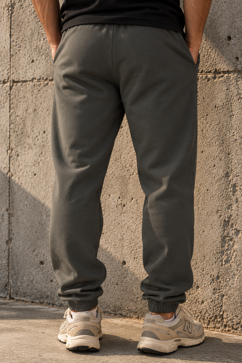 Skull Mandala Sweatpants | Dark Olive Joggers with Small Chest Skull Design