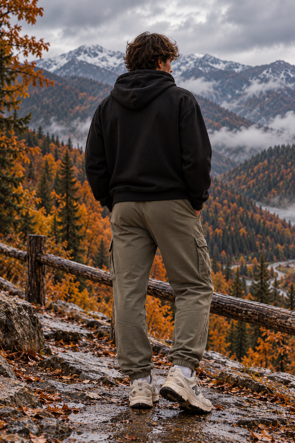 Montana Flow mountain logo Hoodie | Outdoor state pride sweatshirt