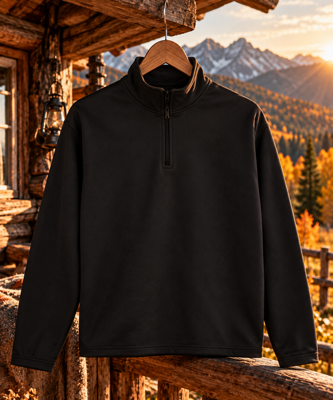 Montana Flow Quarter-Zip Pullover | Mountain Graphic Outdoor Top