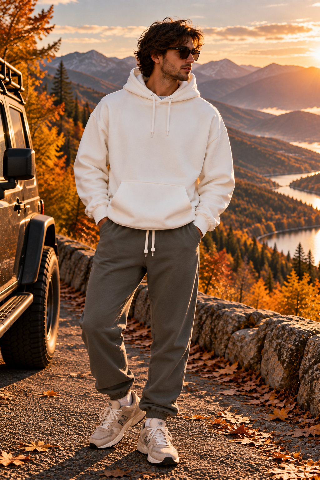 Montana Mountains Flow Hoodie | Mountain Sunrise, Outdoor Graphic Hoodie