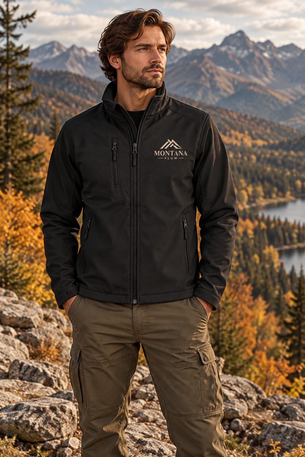 Montana Flow Softshell Jacket | Water-Resistant Outdoor Jacket | Fleece-Lined Hiking Jacket