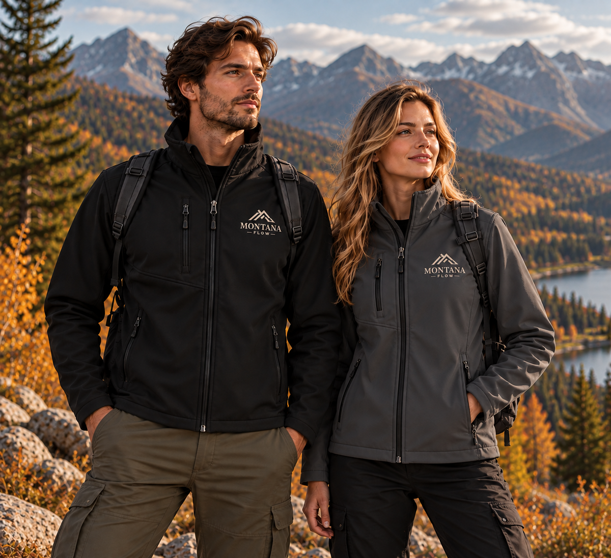 Montana Flow Softshell Jacket | Water-Resistant Outdoor Jacket | Fleece-Lined Hiking Jacket