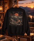 Mountain Sunset Landscape Crewneck | Stay Wild Sweatshirt
