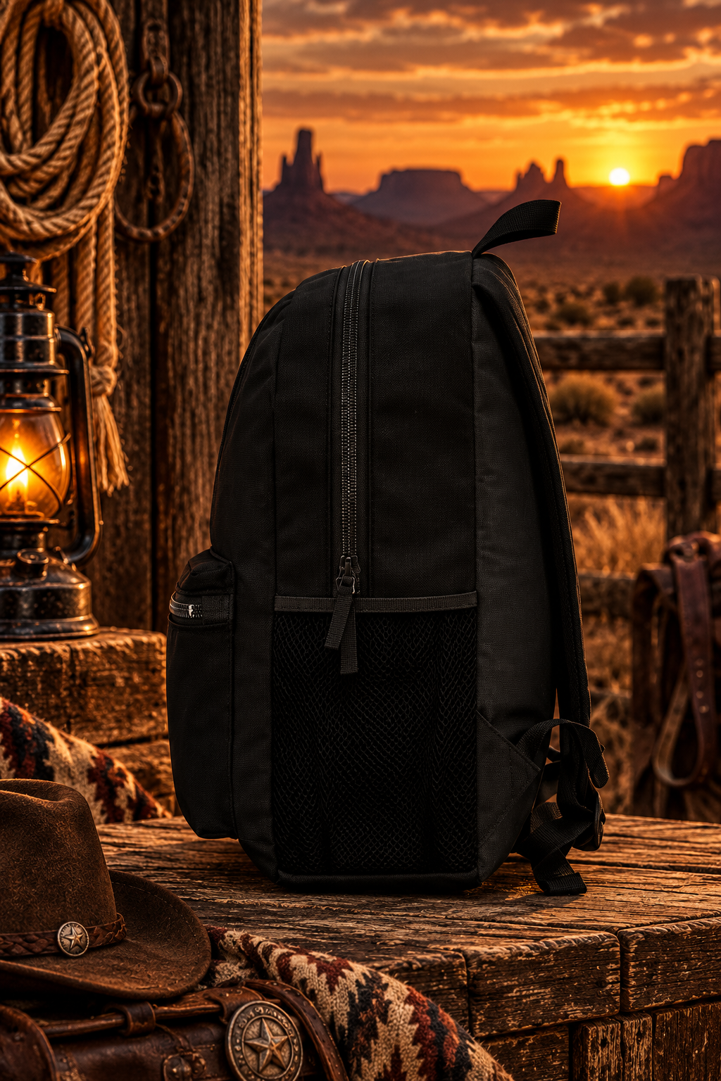 Western Cowboy Horse Backpack 13L | Desert Sunset Graphic | Montana Flow