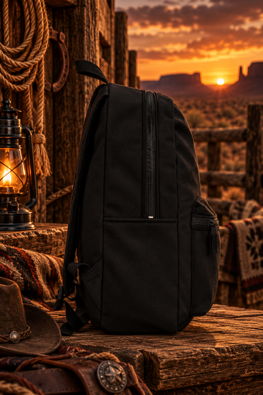 Western Cowboy Horse Backpack 13L | Desert Sunset Graphic | Montana Flow