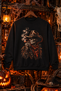Cowboy Skeleton Smoking Sweatshirt | Western Gothic Graphic