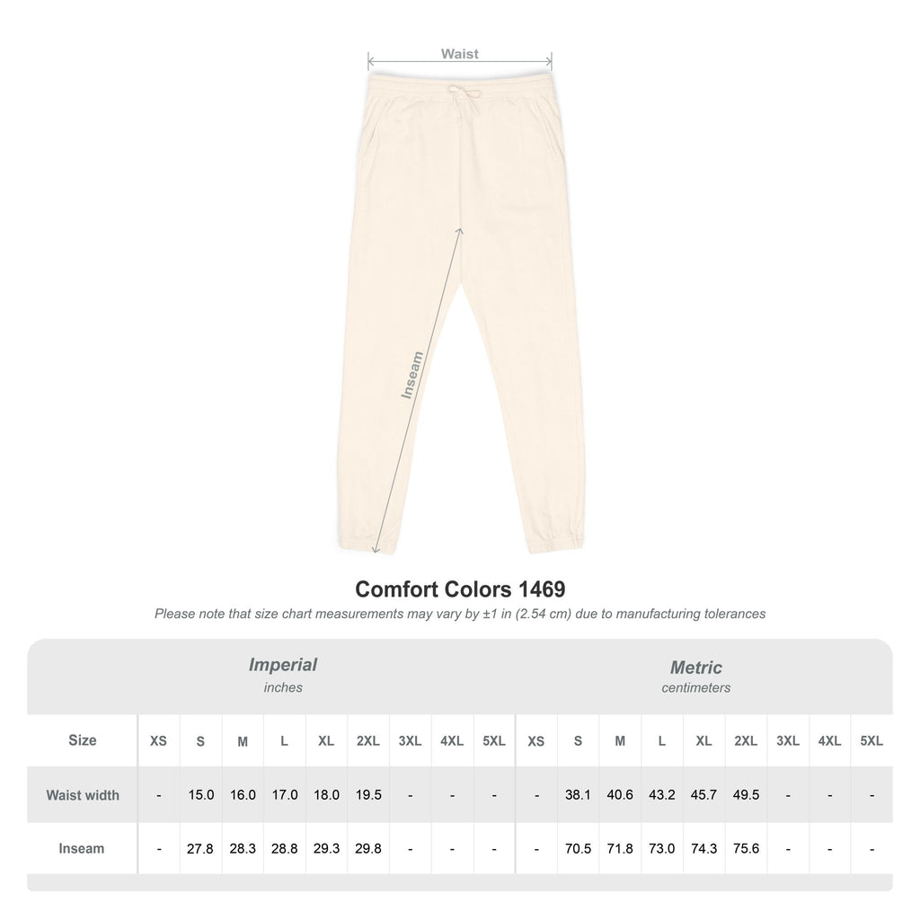 Mountain Logo Sweatpants | Garment-Dyed Fleece Joggers